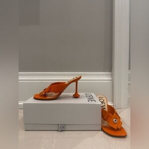 Loewe Toy Panta toe post heel sandal in lambskin